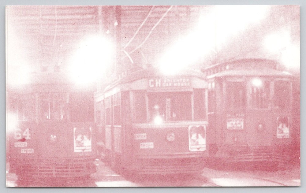 Cincinnati Streetcars Winchell Avenue Car House Redland Field Postcard