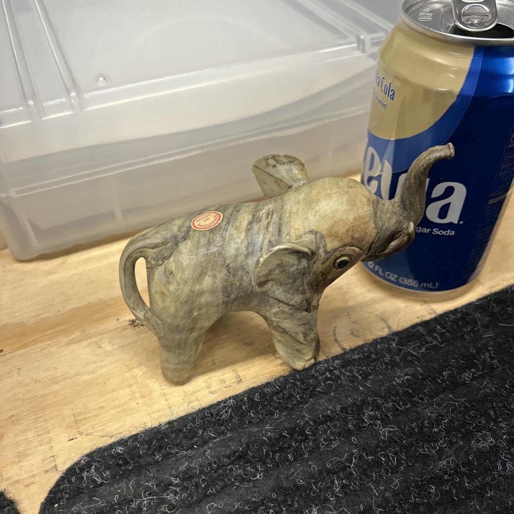 Adorable Handcrafted Elephant Figurine from the Philippines  