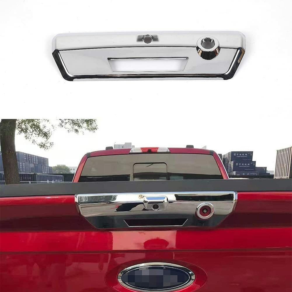 Chrome Rear Tailgate Door Handle Cover Trim For Ford F150 2021 2022  Accessories