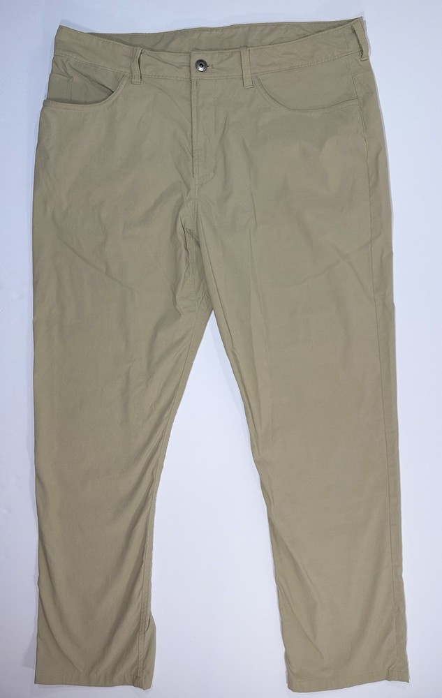 The North Face Pants Men’s 38 Khaki Beige Nylon Stretch Hiking Outdoor Trail