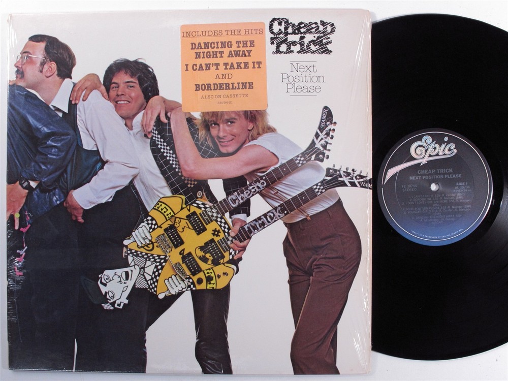 CHEAP TRICK Next Position Please EPIC LP VG+ SHRINK f
