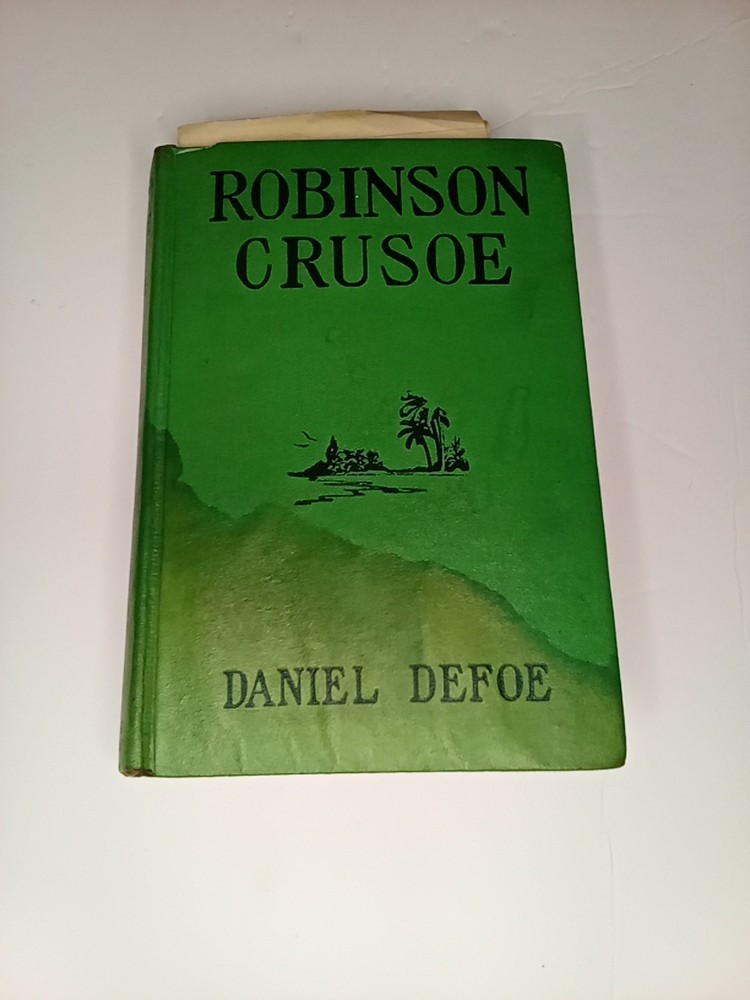 Vintage Hardcover Books Grosset & Dunlap Robinson Crusoe Daniel Defoe