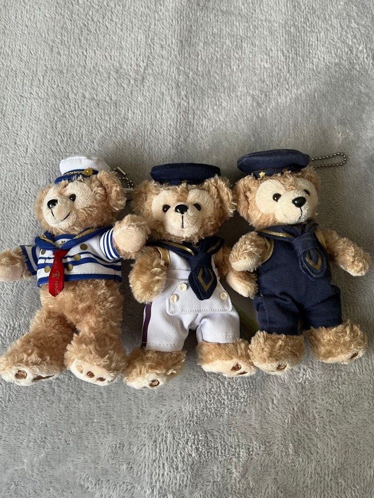 Duffy Sailor Suit Plush Badge Set of 3 with Mini Book,