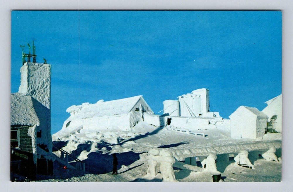 White Mountains NH-New Hampshire, Winter Wonderland, Antique, Vintage Postcard