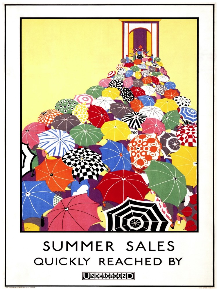 Enhance your home decor with a beautiful umbrella line art print