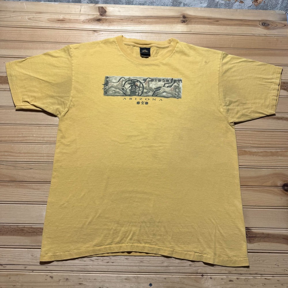 Vintage 90s Arizona Horse Kokopelli Tribal Native American Souvenir T-Shirt - XL