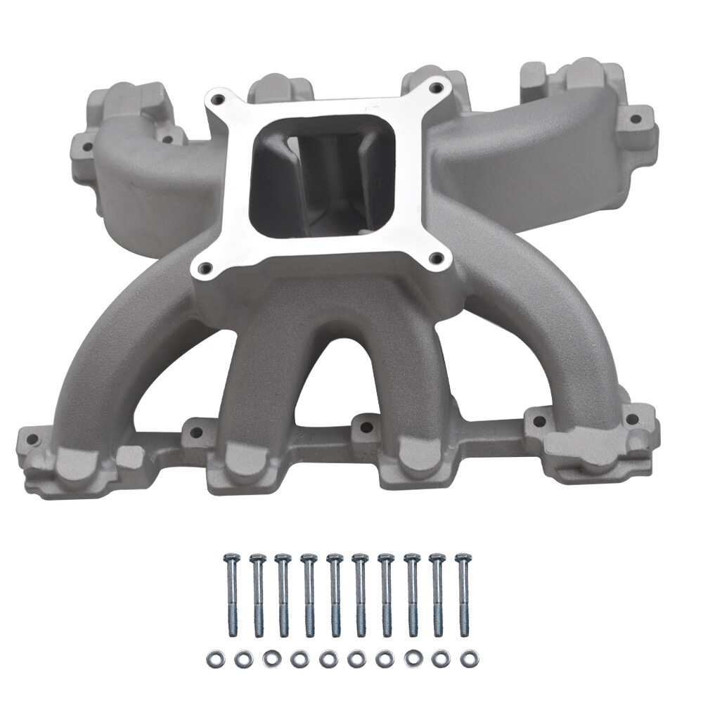 Satin Aluminum Single Plane Intake Manifold for Chevy LS1 LS2 Gen III Engines