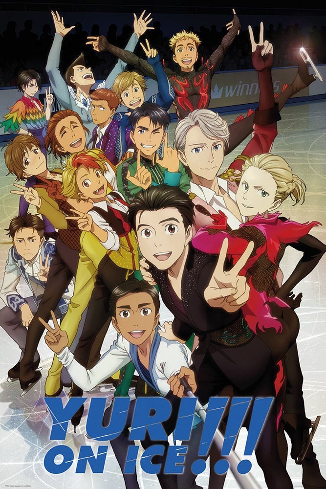 Poster Studio B - Yuri on Ice Characters Cast Group Japanese Anime 24x36