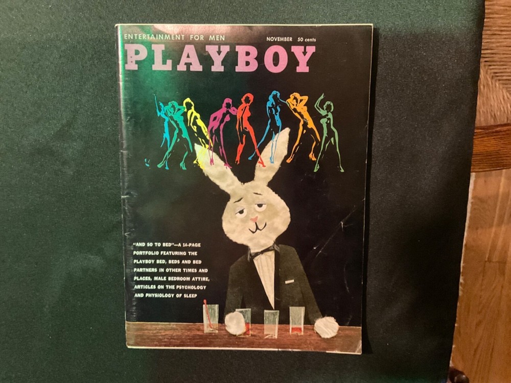 Playboy Magazine November 1959, Center: Donna Lynn, Hollywood Goes European, Ex+