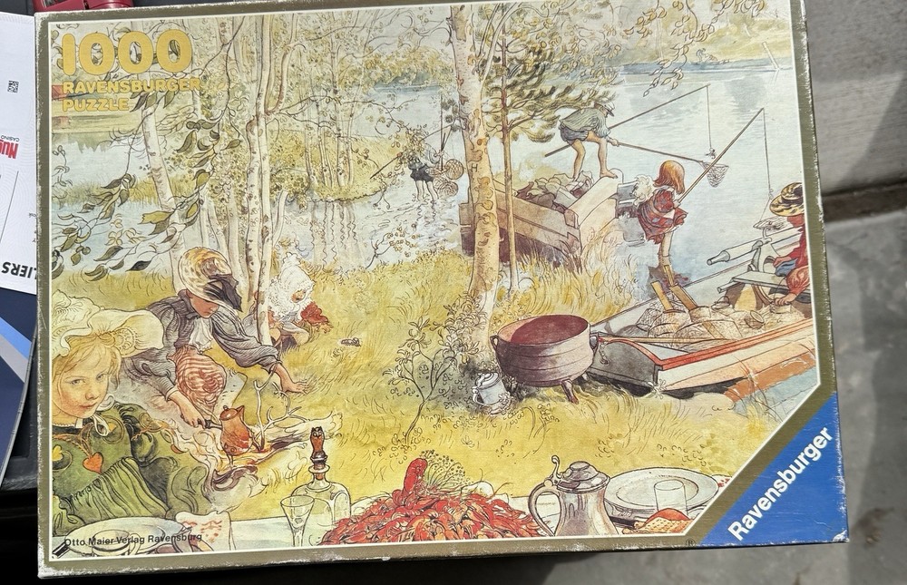 Carl Larsson : Catching Crayfish : Archival Quality Art Print
