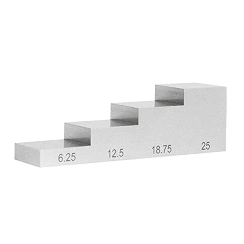 High-Precision Calibration Block with 1018 Steel for Ultrasonic Thickness Gauge