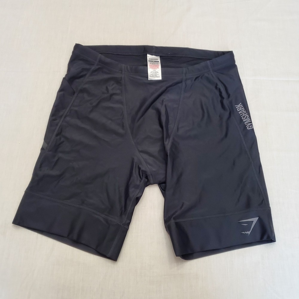 Gymshark Men's Compression Shorts/Half Tights Black XL Drawstring