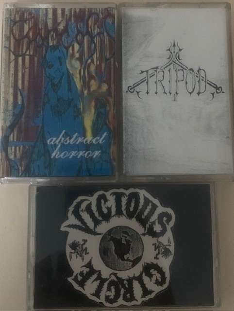 3x RARE 90's DEATH/THRASH METAL DEMO CASSETTES/ Sarcosis / Tripod/Vicious Circle