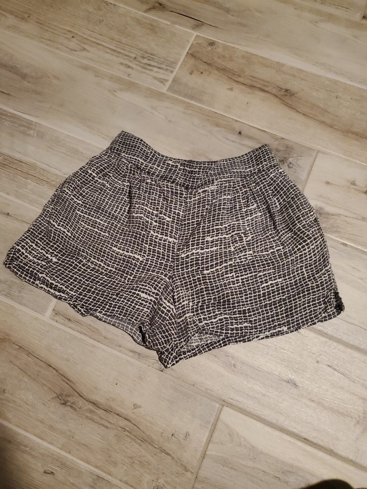 PrAna Womens Geometric Tencel Shorts XS Pockets Athleisure Beach Vacation Relax