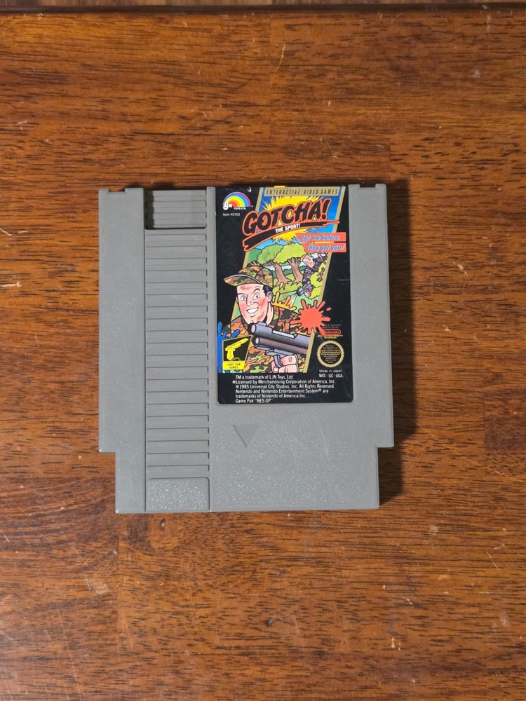 Vintage Original Nintendo NES Gotcha! Authentic Game - Tested and Working