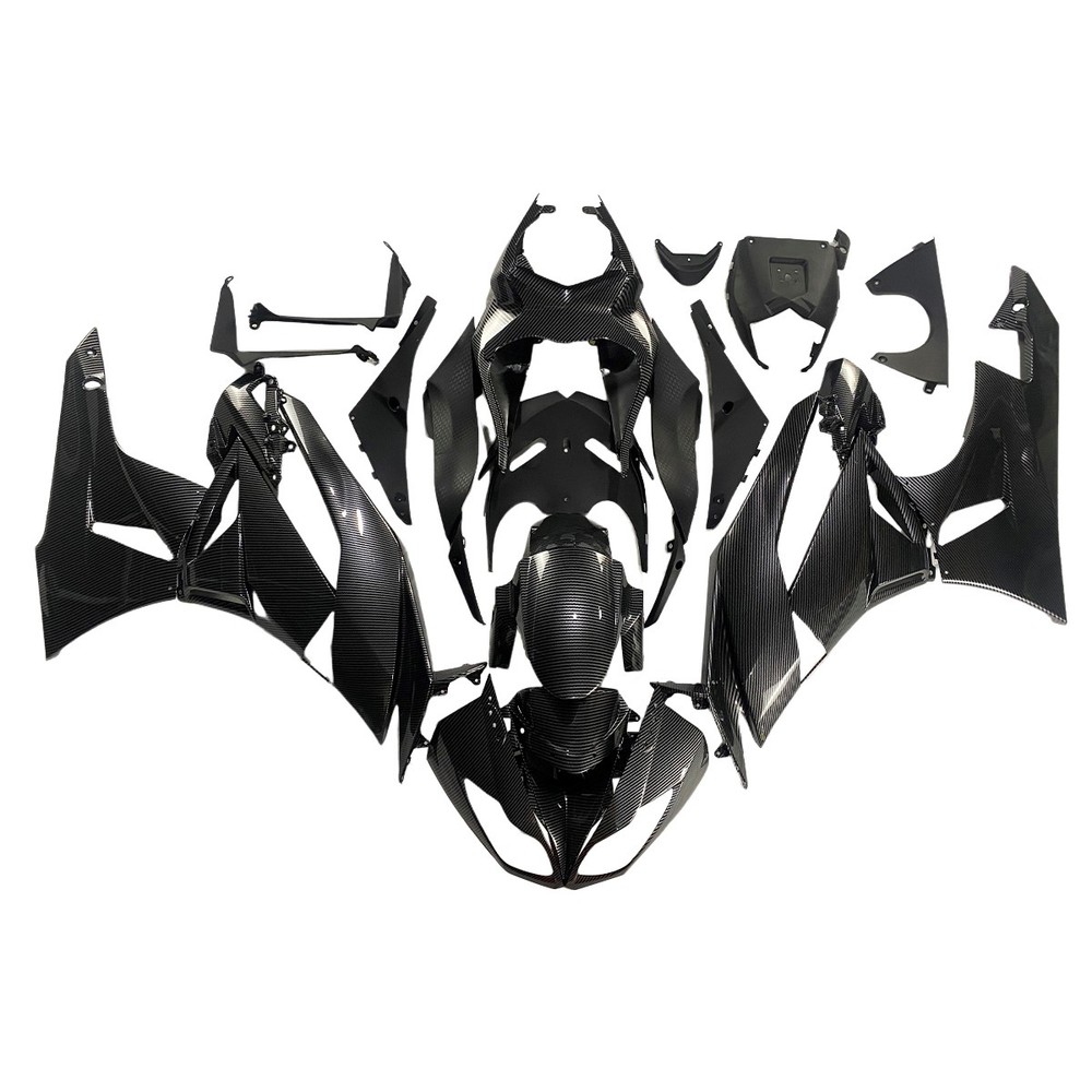 Carbon Fiber effect Fairing Kit for 2009-2012 Kawasaki Ninja ZX6R 636 Bodywork