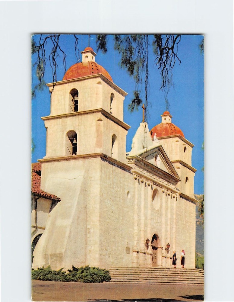 Postcard Santa Barbara Mission California USA