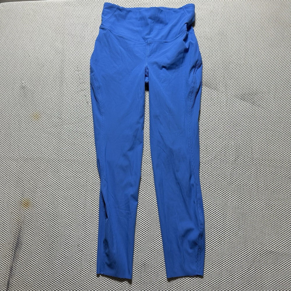 Lululemon size 6 blue aqua leggings workout athleisure