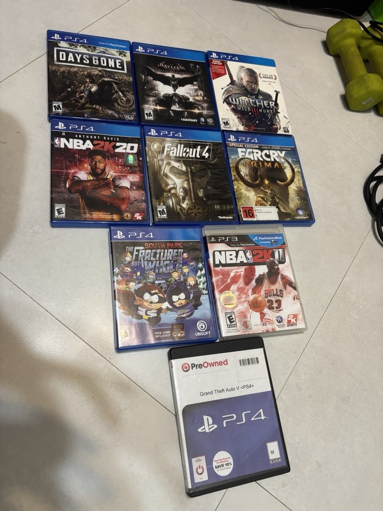 Lot of 8 PS4 Games - Sony PlayStation 4 - One PS3 Game