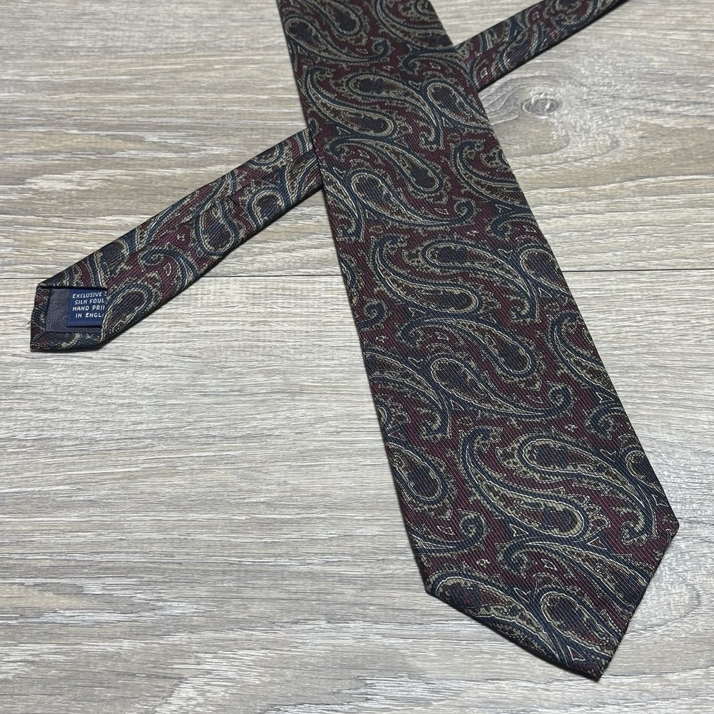 Jacob Roberts Nordstrom Handmade Luxury 100% Silk 30 oz Neck Tie for Men 57