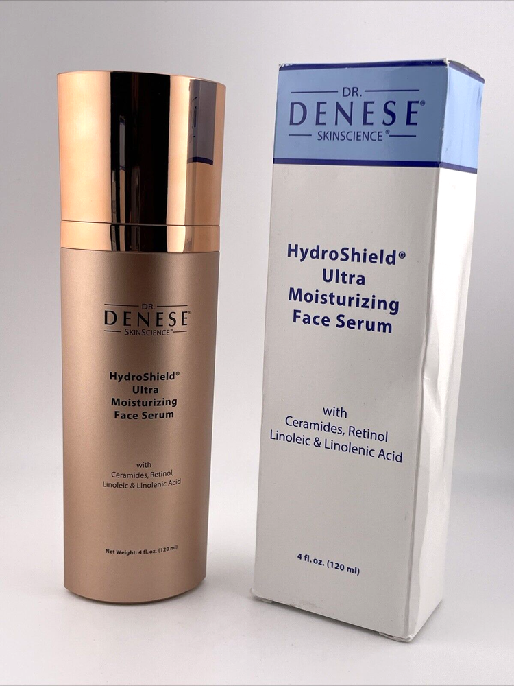 Dr Denese HydroShield Ultra Hydrating Face Serum with Linoleic Acid 4 oz New
