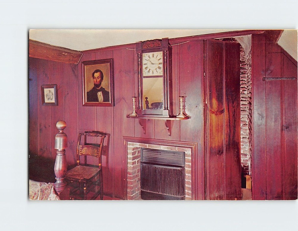 Postcard Cliffords Room House of Seven Gables Salem Massachusetts USA