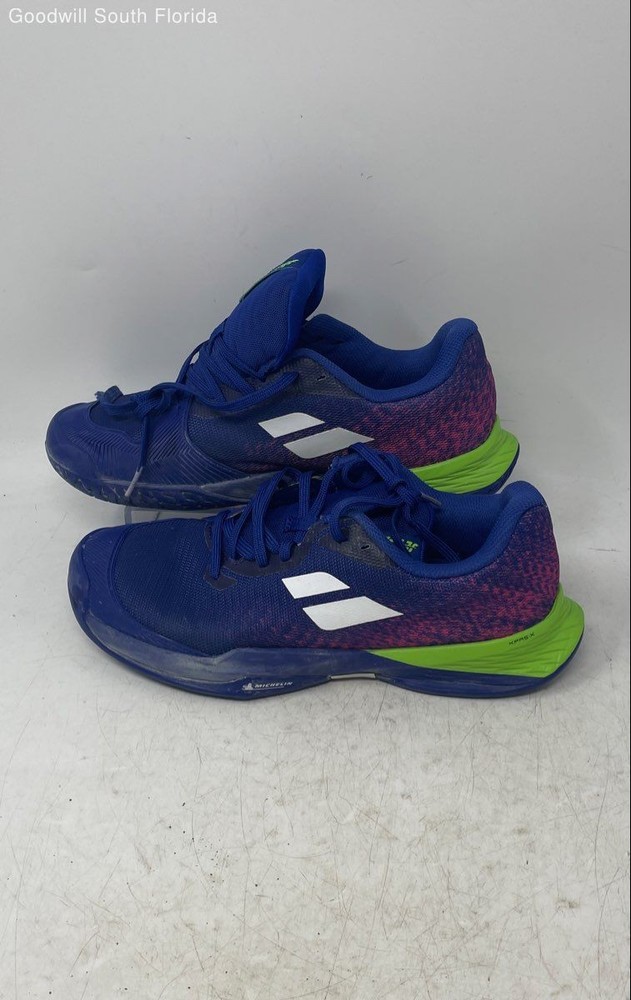 Babolat Boys Jet Mach 3 All Court Blue Low Top Lace-Up Sneaker Shoes Size 6