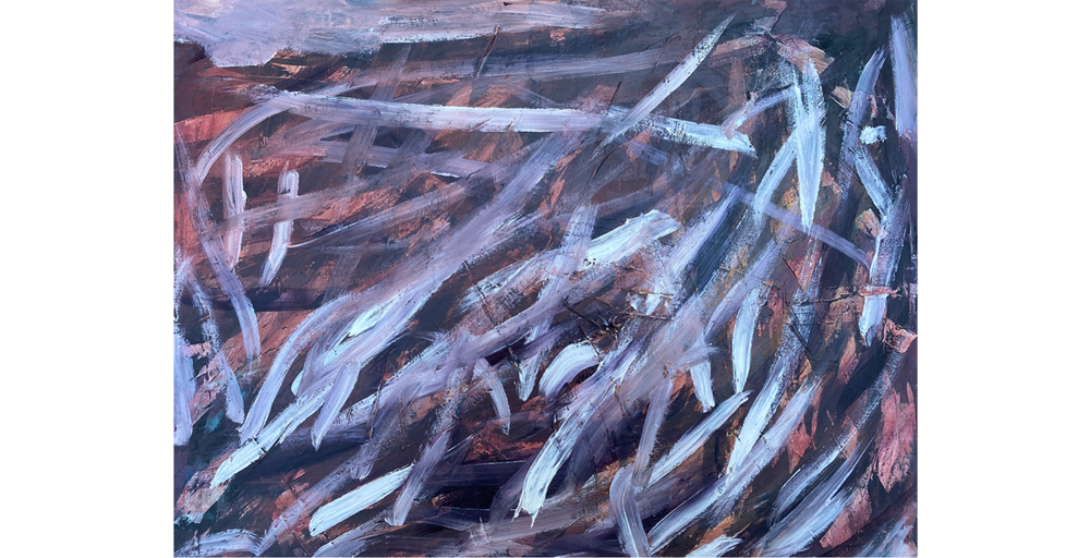 Abstract Art Print 8x10 Matted Reproduction by Caroline Grace Studio-image