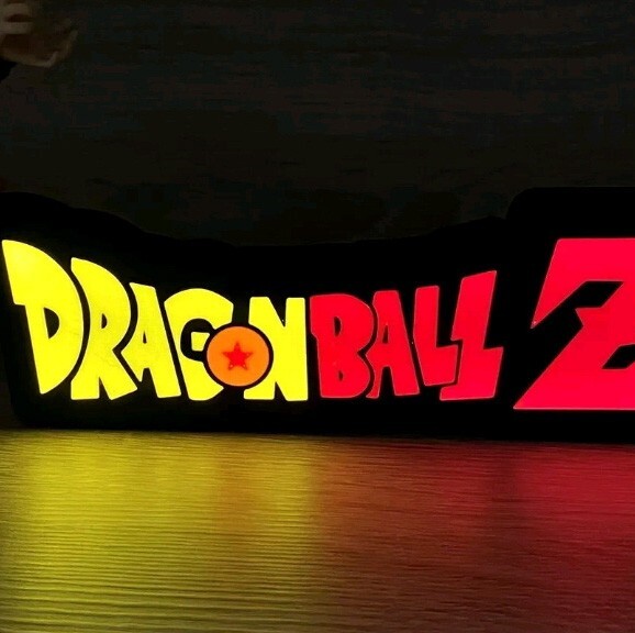 Dragon Ball Z Lightbox 3D printed | USB LED Light Display 9 1/4