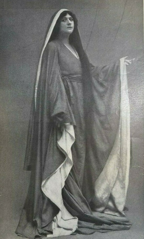 1910 Vintage Magazine Illustration Actress Julia Opp