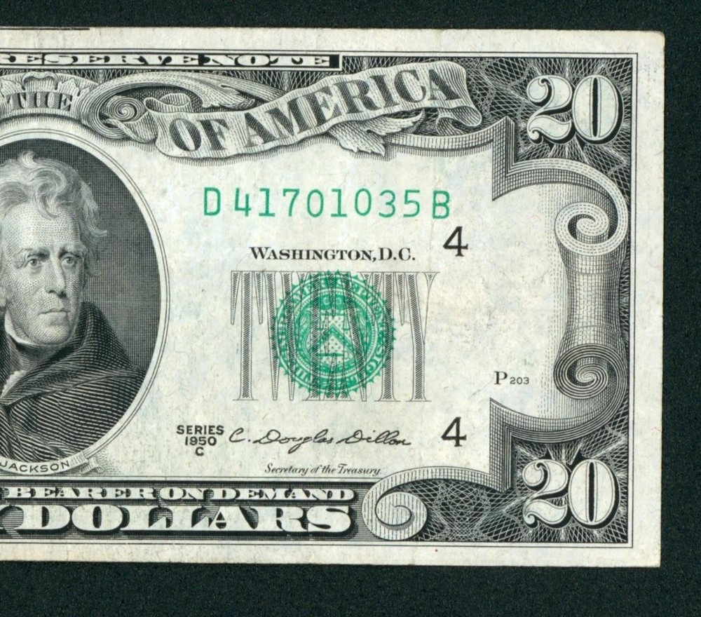 $20 1950 Federal Reserve Note ** PAPER CURRENCY AUCTIONS