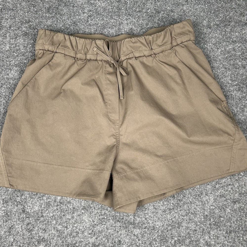 Lululemon Cinchable Waist High-Rise Woven Shorts 3.5’’ Womens M Nomad Brown