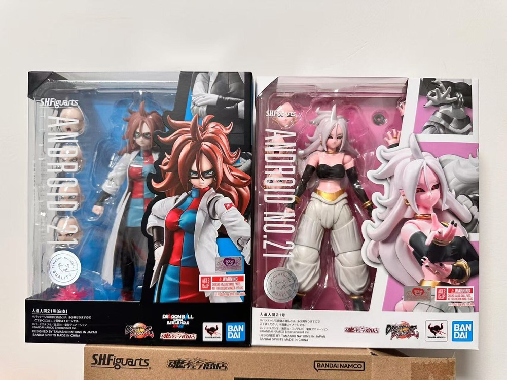 Bandai S.H.Figuarts Android 21 Lab Coat & Android 21 Set Dragon Ball Figure Toy
