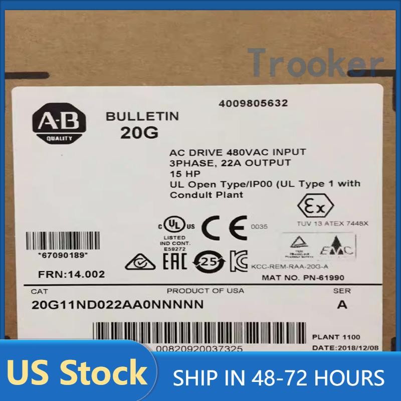 Allen-Bradley  Original Genuine Inverter 20G11ND022AA0NNNNN US Free Tax