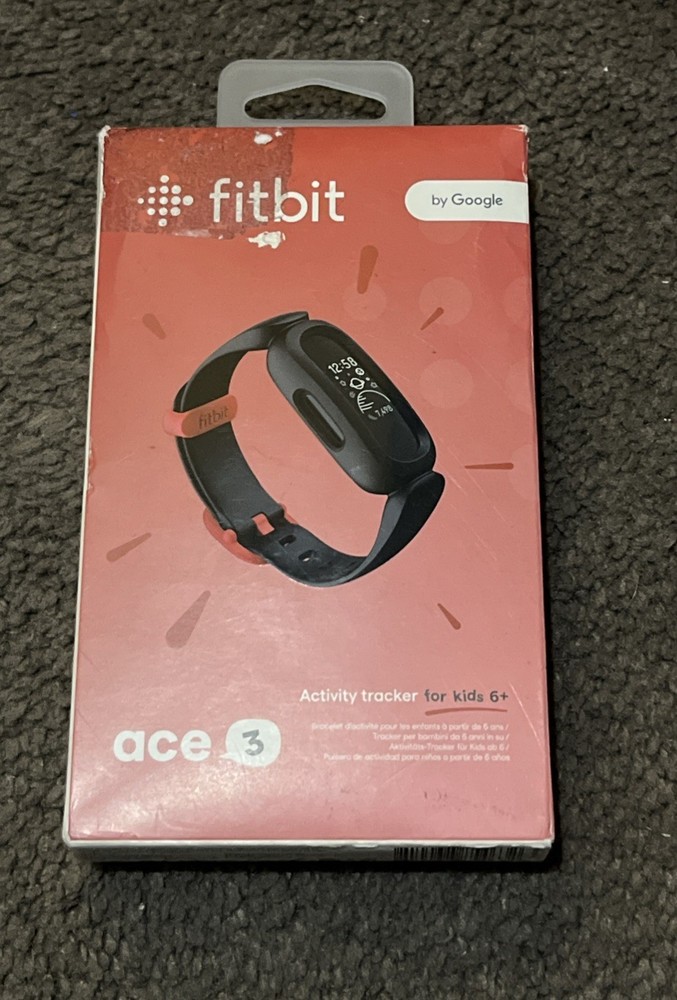 Fitbit Fitness Tracker Ace 3 for Kids 8 Days Battery Life - Black / Sport Red™-image