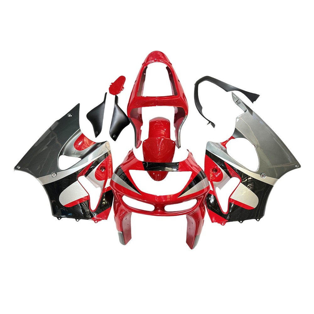 Red Black Fairing Kit for 1998 1999 Kawasaki Ninja ZX6R 636 Injection Bodywork
