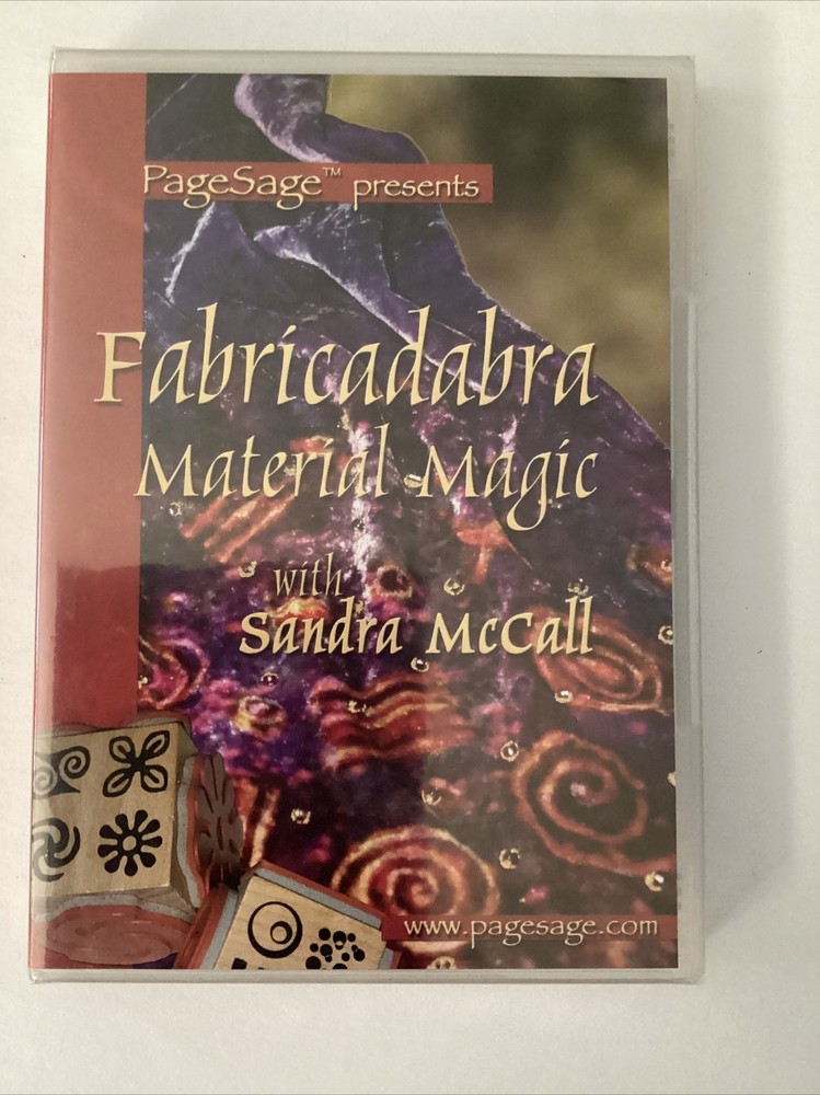 Unleash Fabricadabra Material Magic with Sandra McCall’s Instructional DVD Sealed