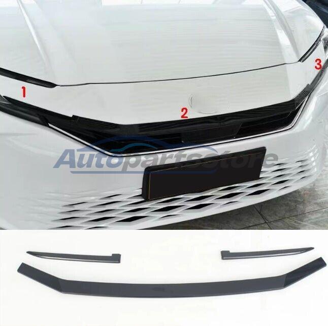 Black Hood Molding Trim for 2025 Toyota Camry Front Grille Cover Trim Accessory