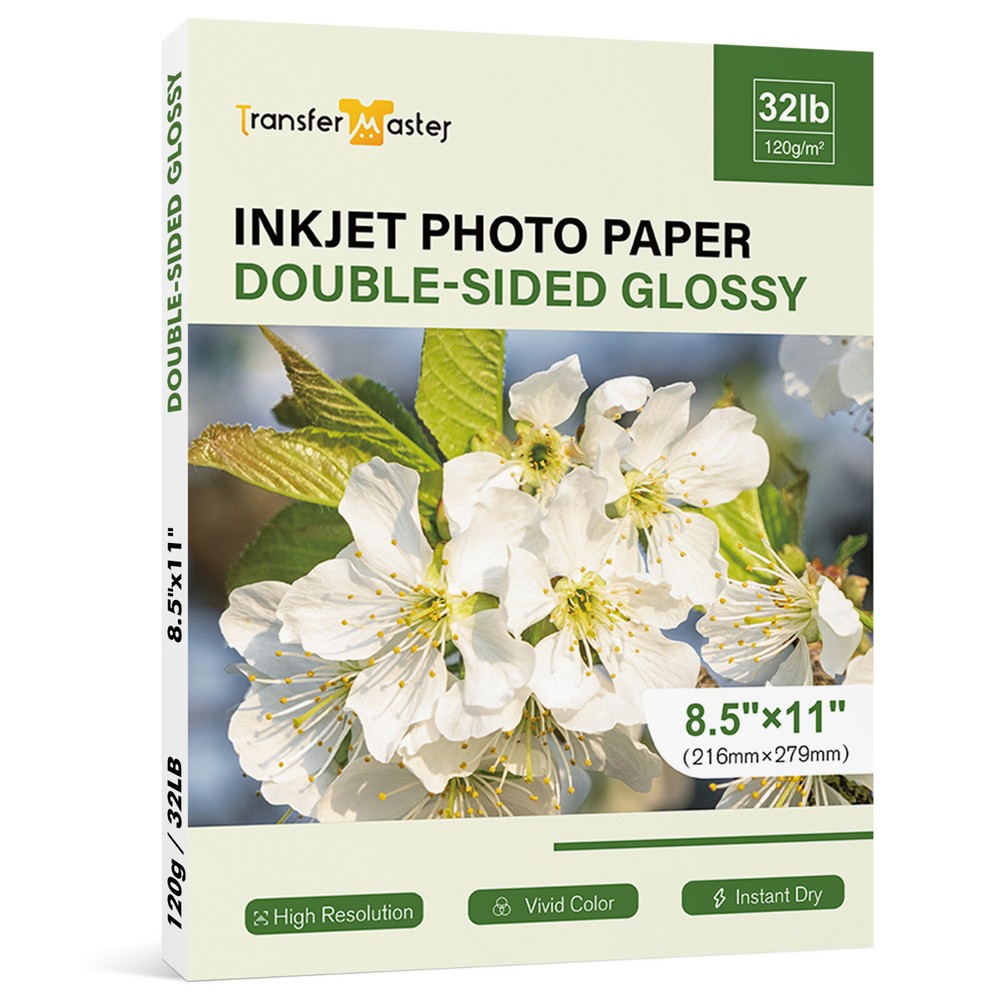 Lot 50-300 Double Sided Glossy Photo Printer Paper 8.5x11 32lb Brochure Inkjet