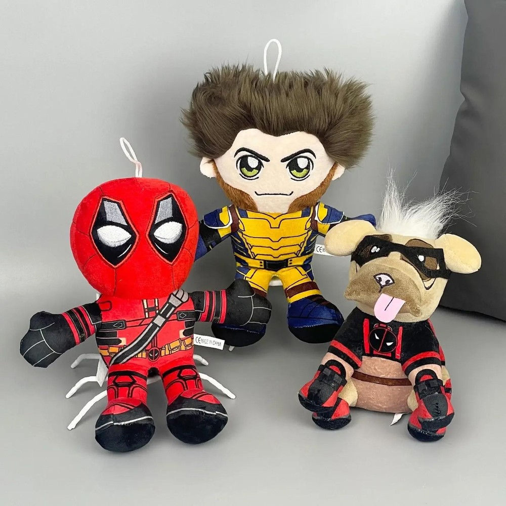 25cm Deadpool Plush Doll Soft Stuffed Throw Pillow Perfect Movie Gift for Fans and Kids