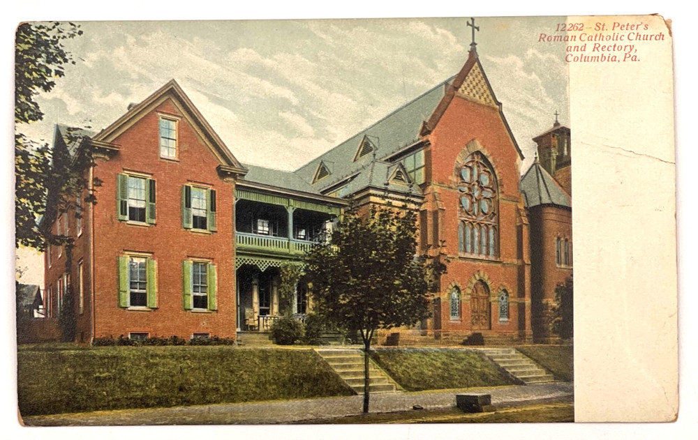 St Peter’s Roman Catholic Church Columbia PA Postcard