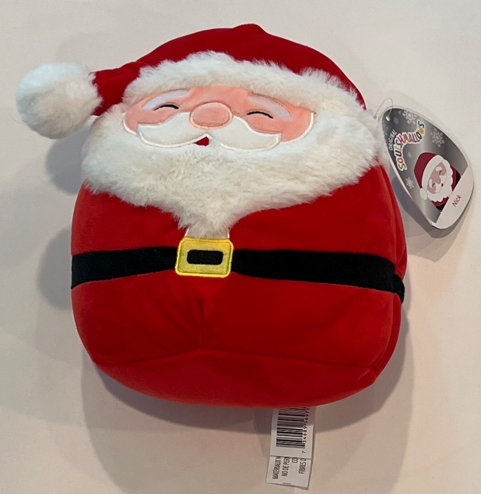 Squishmallow  Santa Claus Nick Christmas Stuffed Plush Kellytoy
