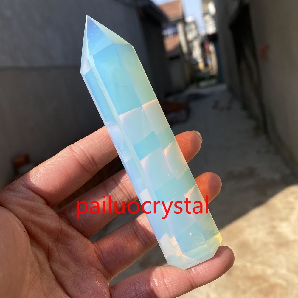 Opalite Quartz Crystal Point Obelisk 90g Reiki Healing Gemstone 1PC