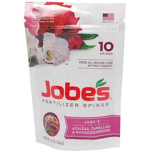 Jobe’s Garden Fertilizer Spikes, Organic Fertilizer for Azaleas, Camellias, R...