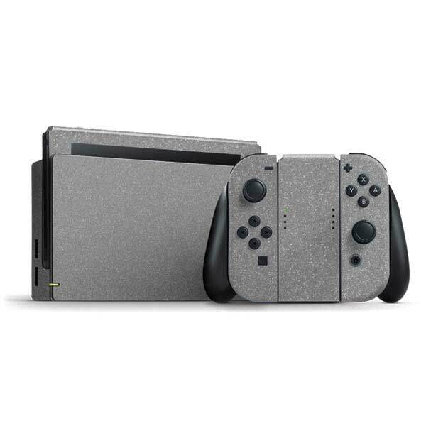 Glitter Nintendo Switch Bundle Skin - Diamond Silver Glitter