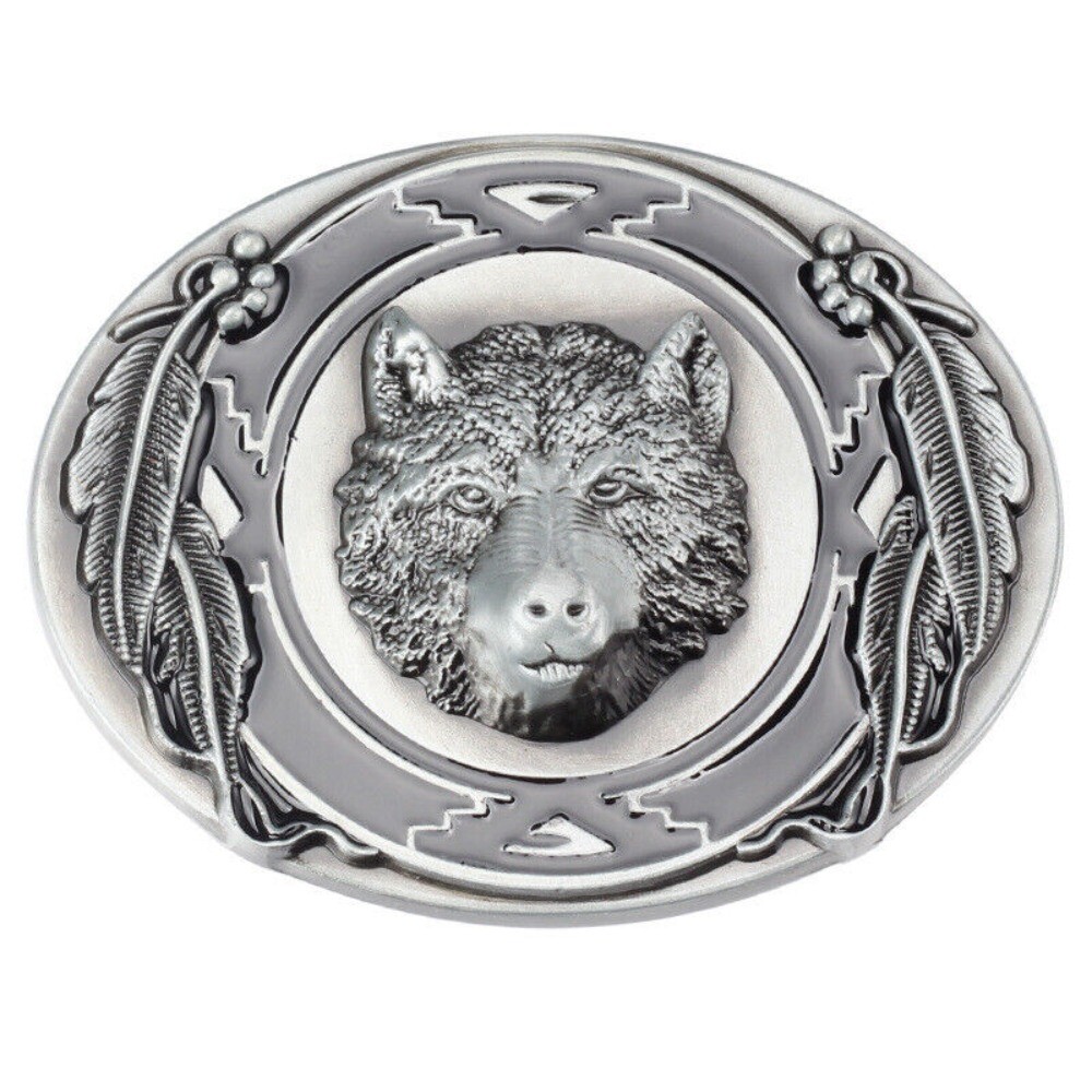 Bear Head Western Belt Buckle for Men & Women Cowboy Rodeo Retro Casual Wear