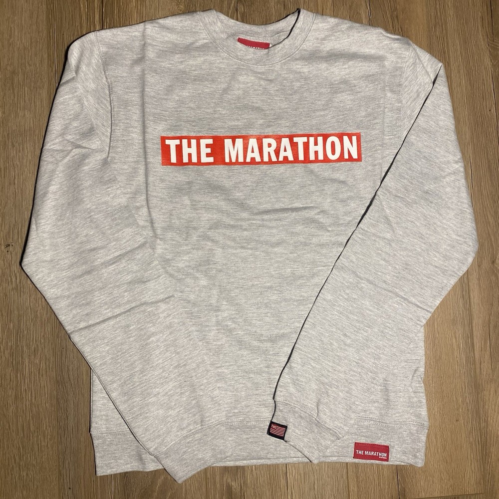 The Marathon Clothing TMC Gray Crewneck Sweatshirt SZ Small Nipsey Hustle Music