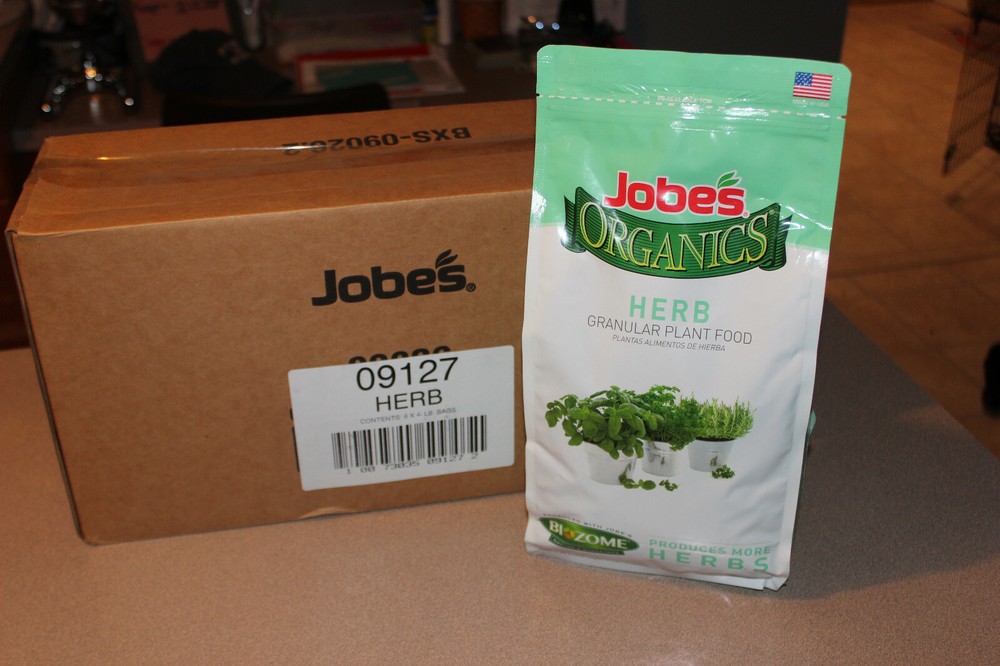 Boost Plant Growth with 6 Jobe's Organics Herb Food Granules 4 lb Bags