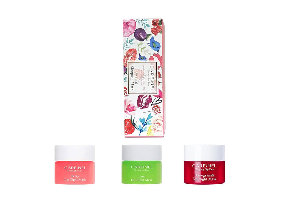Lip Sleeping Mask 5g Set Berry Lime Pomegranate Korean Beauty Night Care