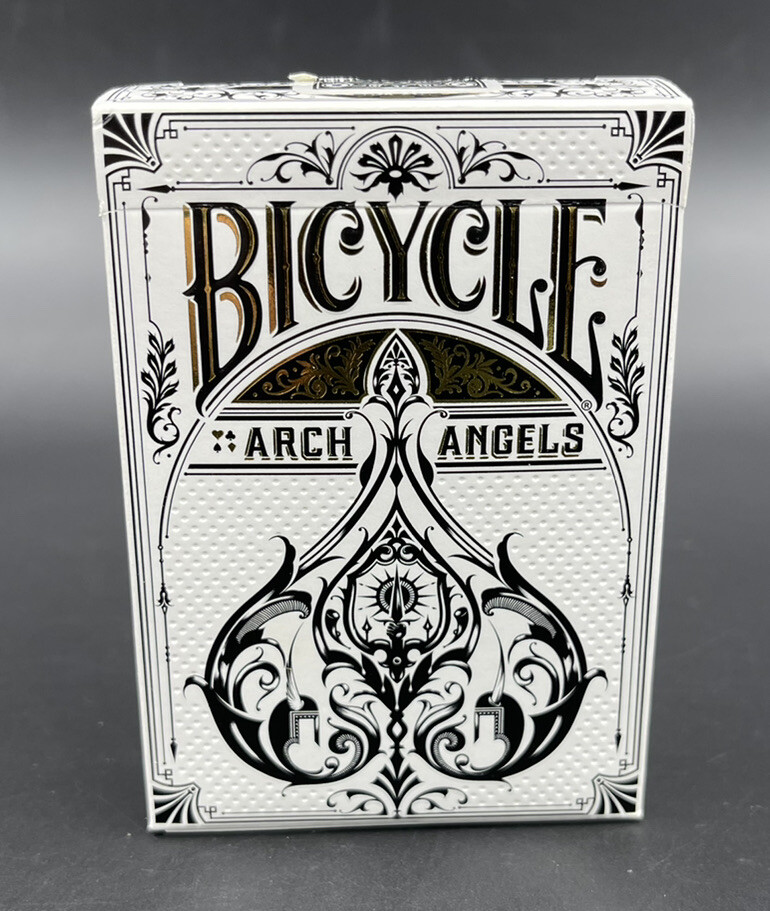 Bicycle Arch Angels Standard Playing Cards Designed by Tom Lane 2012 White Black